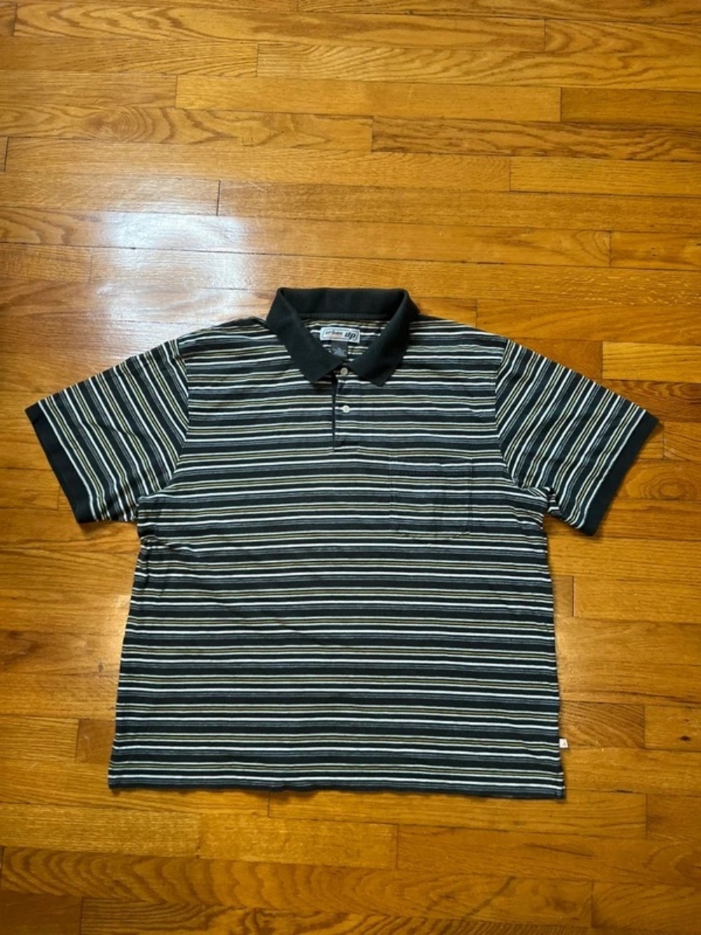 Striped Black Polo Shirt